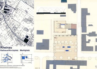 Karin Bayer | Projekte | Gestaltung Rathaus- / Kirchplatz und Marktplatz – Rheinau